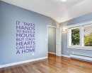 It Takes Hands Quotes Wall  Art Stickers